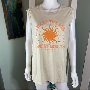 Torrid Foreigner I Want to Know What Love Is Muscle Tank Top Sleeveless T-Shirt